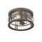 Z-Lite Jordan 3 Light Outdoor Flush Ceiling Mount Fixture, Oil Rubbed Bronze And Clear Seedy 570F-ORB - alternate 4